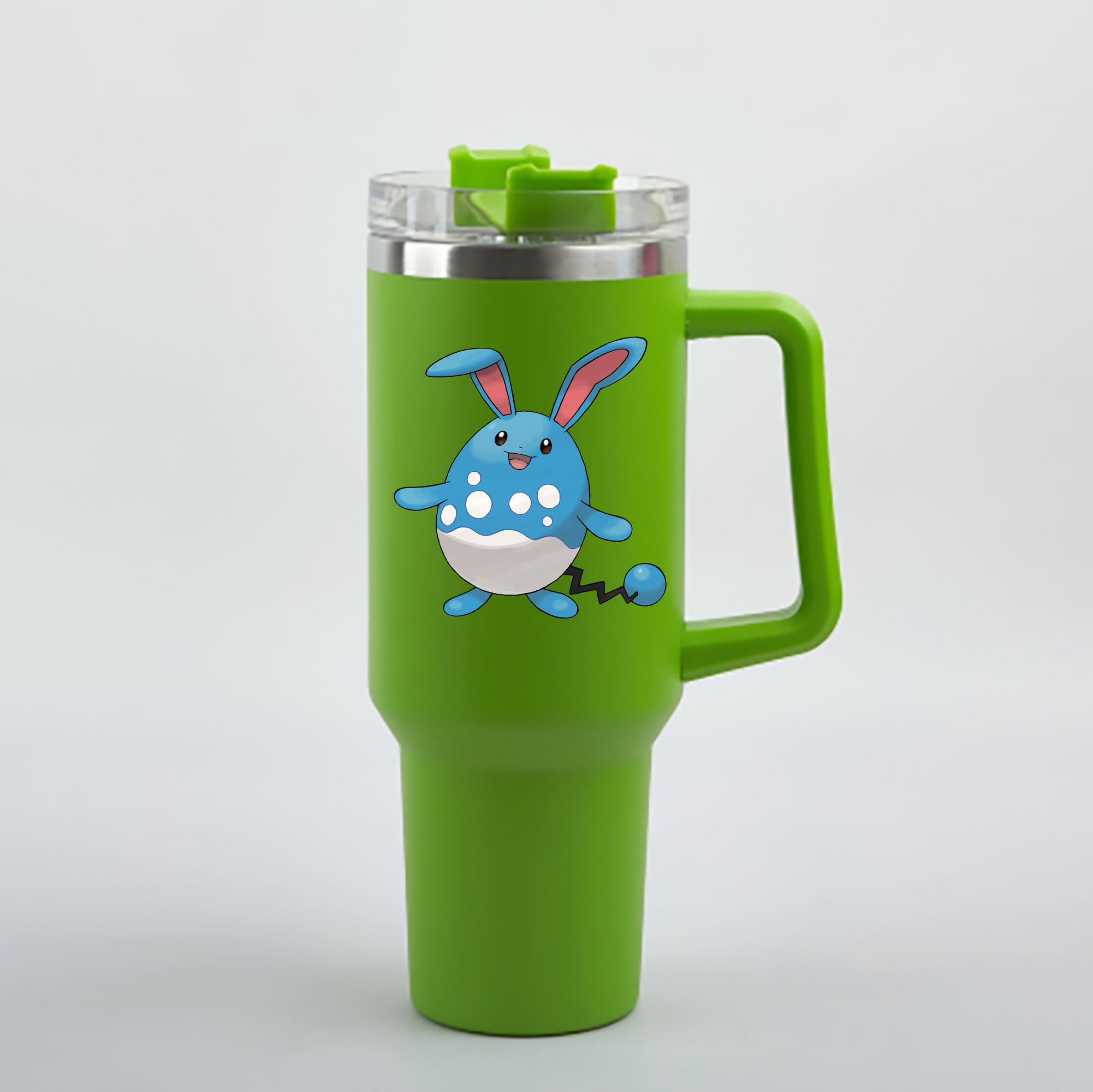 （画像用） ポケットモンスター Pokémon 1200mL車用タンブラー - クリスタルステッカー（プラスチックストロー付き）